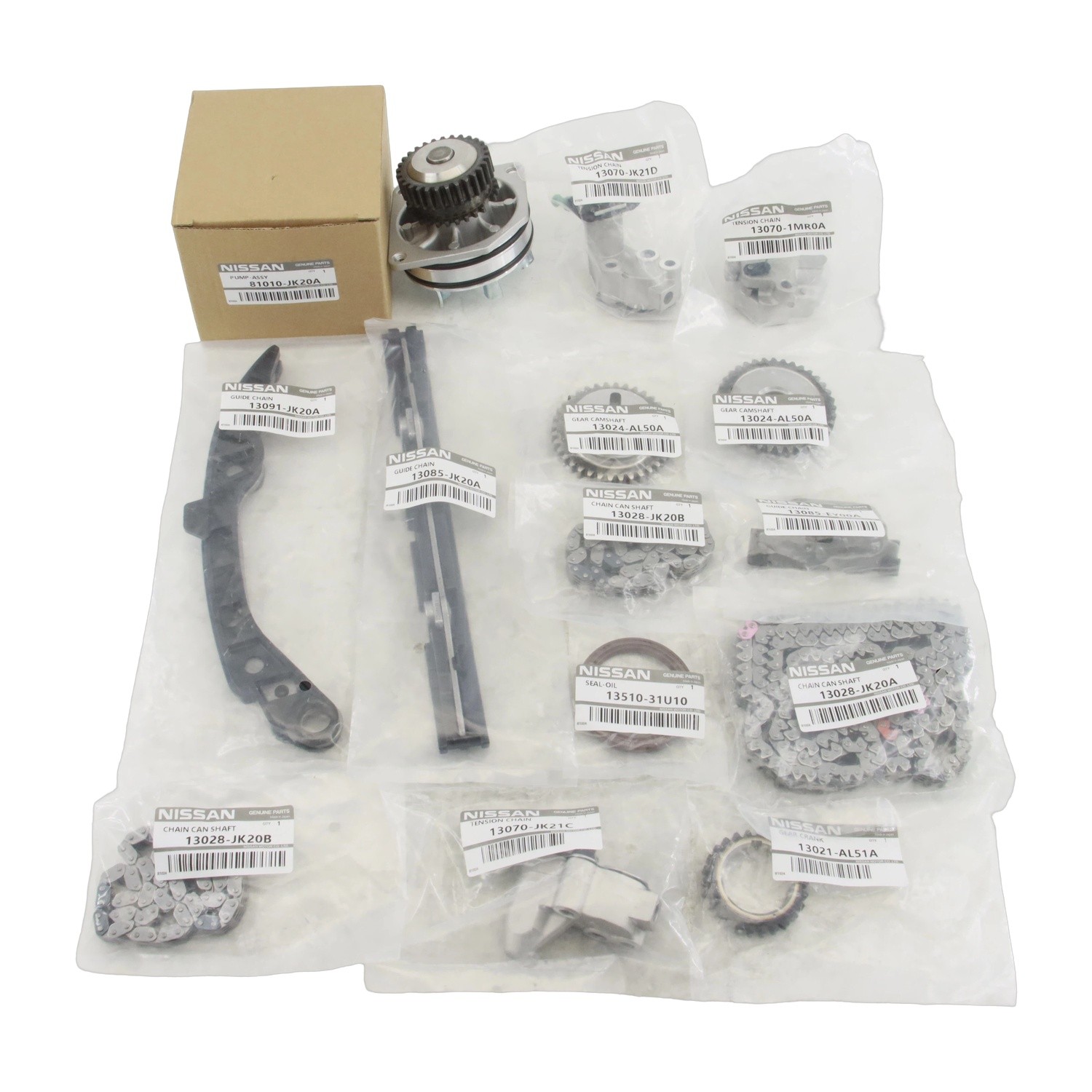 14PCS 13028-JK20A Timing Chain Kit for Infiniti G37 Nissan 370Z VQ37VHR 3.7L OEM