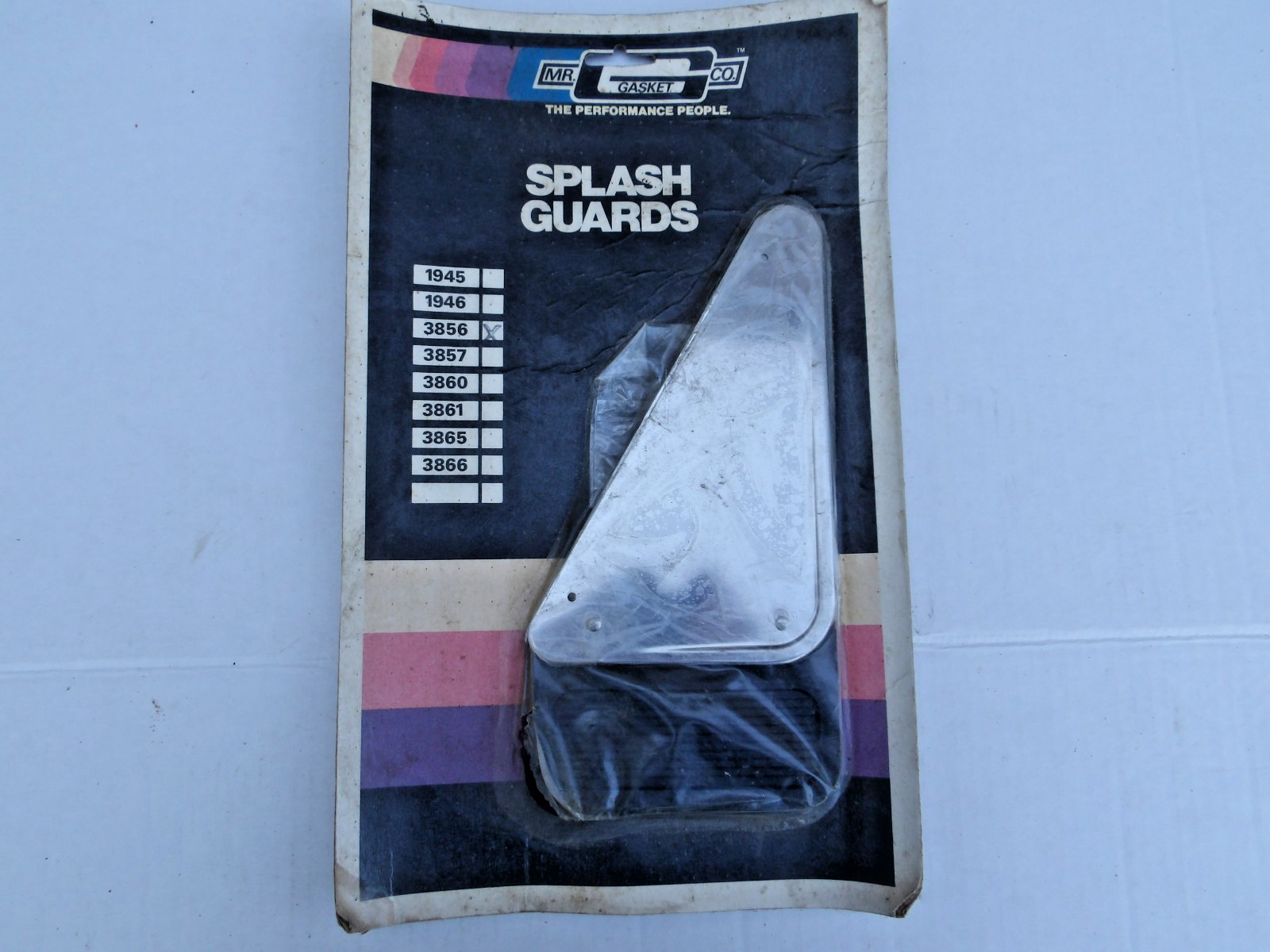 NOS VINTAGE 1970\'s 1980\'s MR. GASKET PAIR MINI STAINLESS MUD FLAPS VEGA PINTO MG