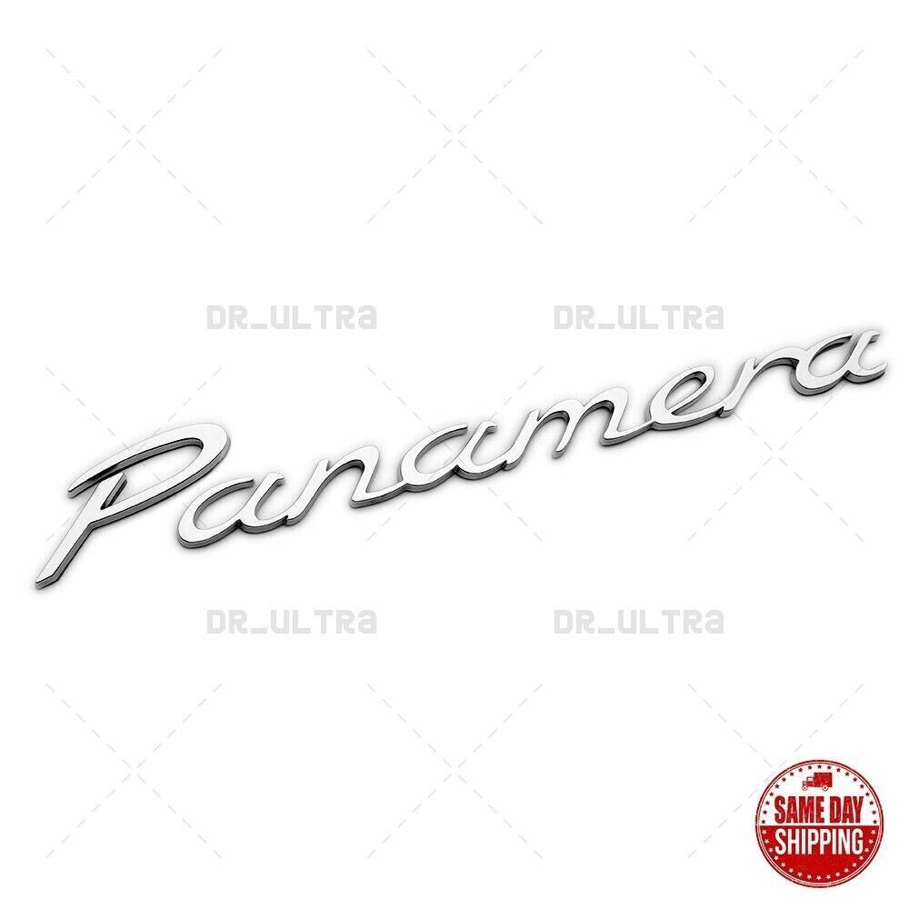 Porsche Chrome Look Panamera Letters Rear Badge Emblem Look Deck Lid Sport OEM Porsche Chrome Look Panamera Letters Rear Badge Emblem Look Deck Lid Sport OEM