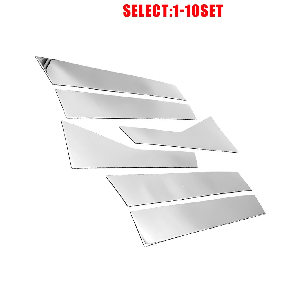 For 2018-22 Honda Accord 6-Piece Chrome Door Window Pillar Post Trim Cover 6-60X
