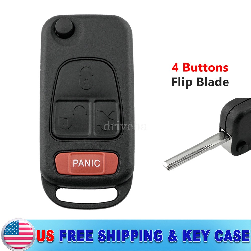 4B Key Fob Shell for 1999 2000 2001 2002 2003 2004 Mercedes-Benz ML320 SLK230