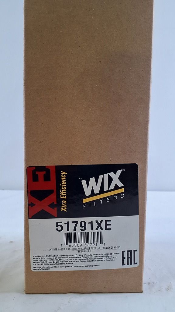 WIX 51791XE Spin on Oil Filter WIX 51791XE Spin on Oil Filter
