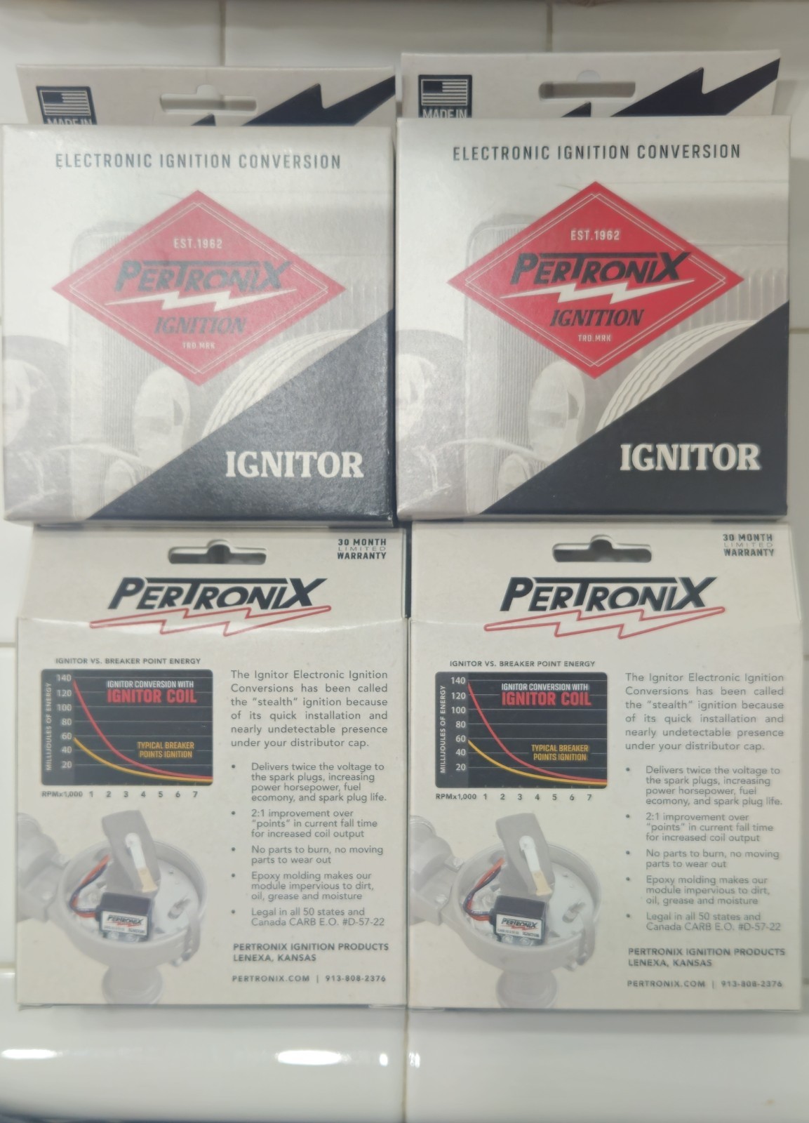 For Ford V8 Pertronix 1281 Ignition Points-to-Electronic Conversion Kit Ignitor
