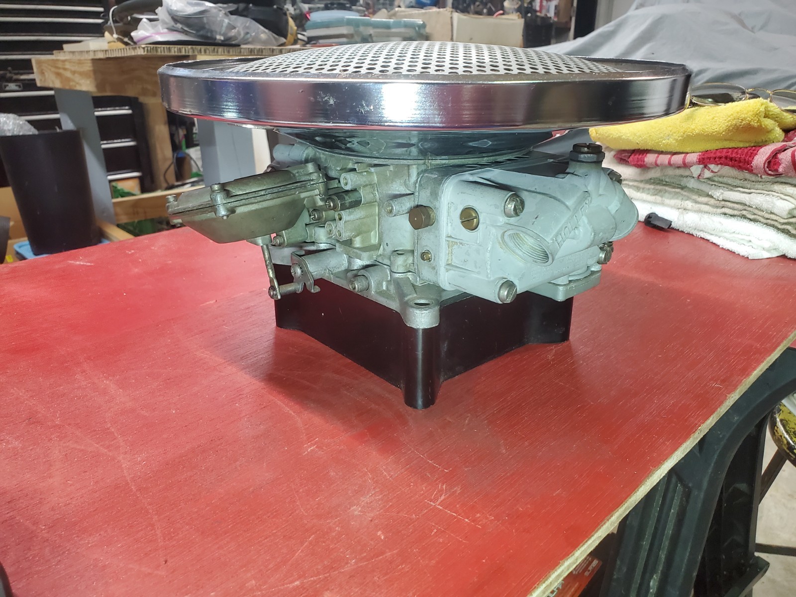 HOLLEY 3916-1s 950cfm 3 Barrel Yenko 427 L88 with Mr. Gskt Fly Eye Air Cleaner