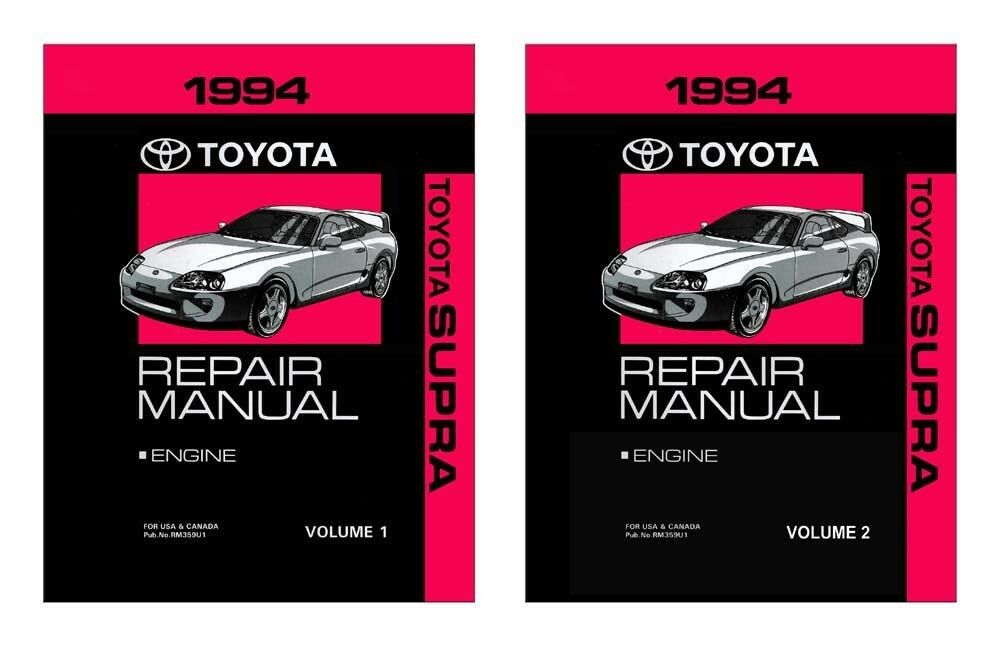 1994 Toyota Supra Shop Service Repair Manual Book Engine Drivetrain OEM