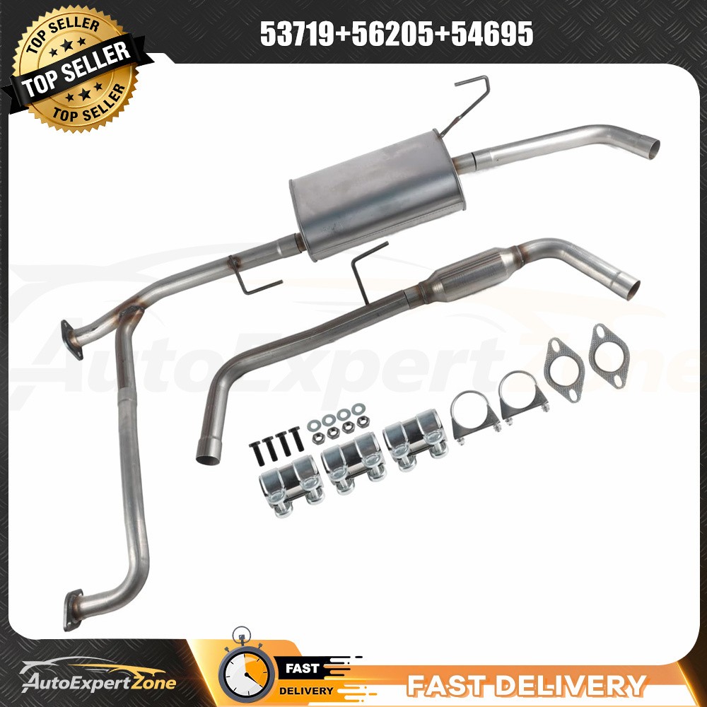 Fits 2005-2017 Nissan Frontier 4.0L Resonator Muffler Exhaust System Kit