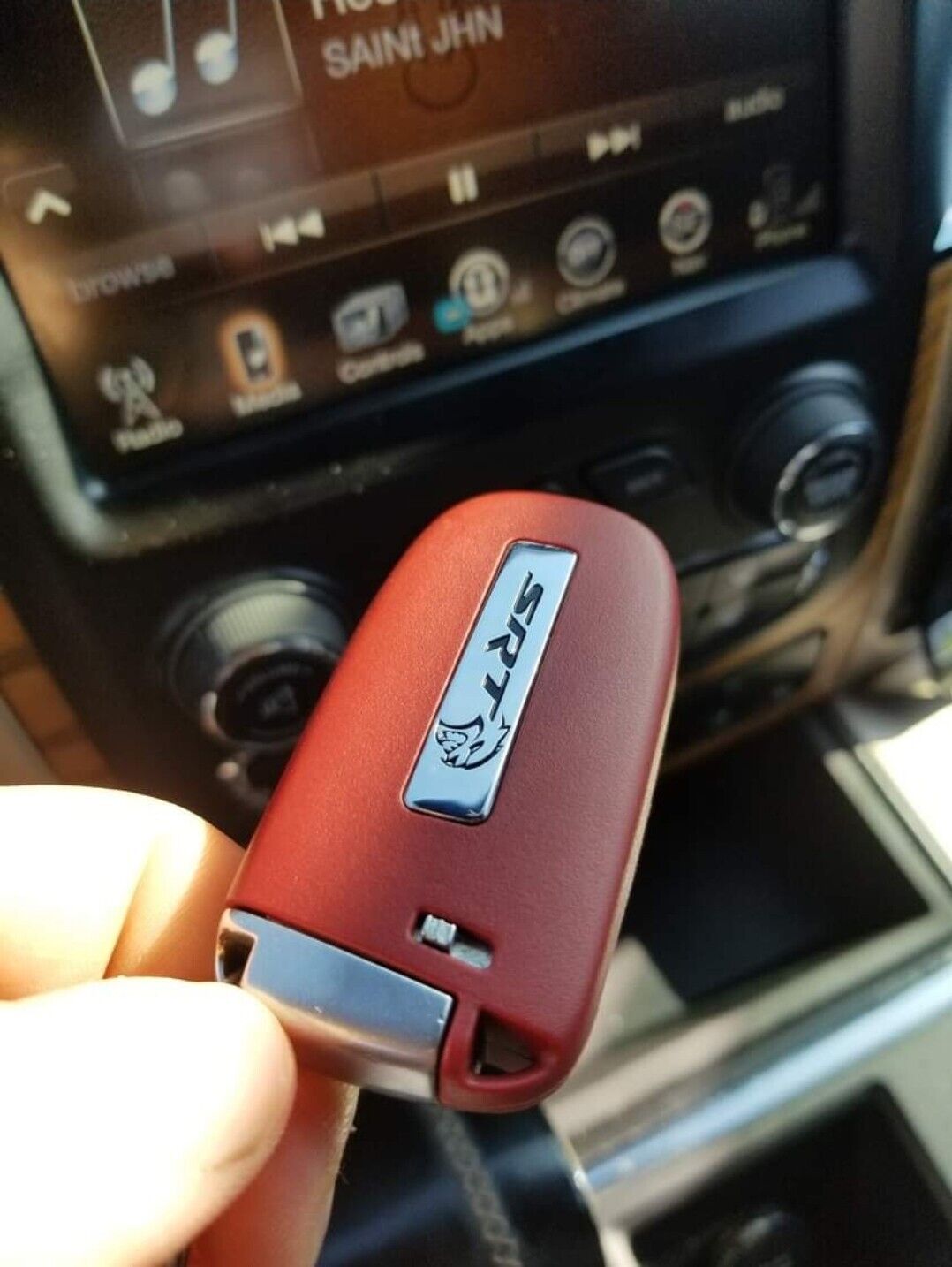 RED SRT HELLCAT KEY FOB (Remote & Uncut Key Only) Dodge Charger Challenger Jeep