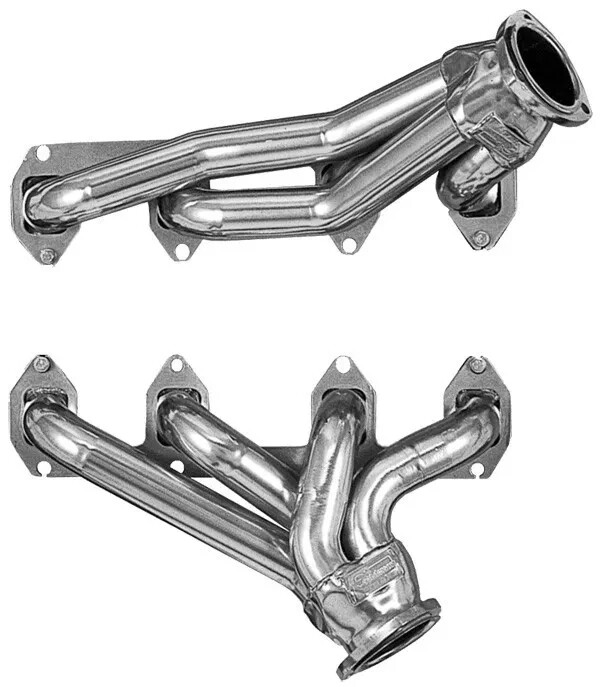 Big Block Ford FE 428 Full Size Car Silver Exhaust Headers Sanderson FF391-SEC