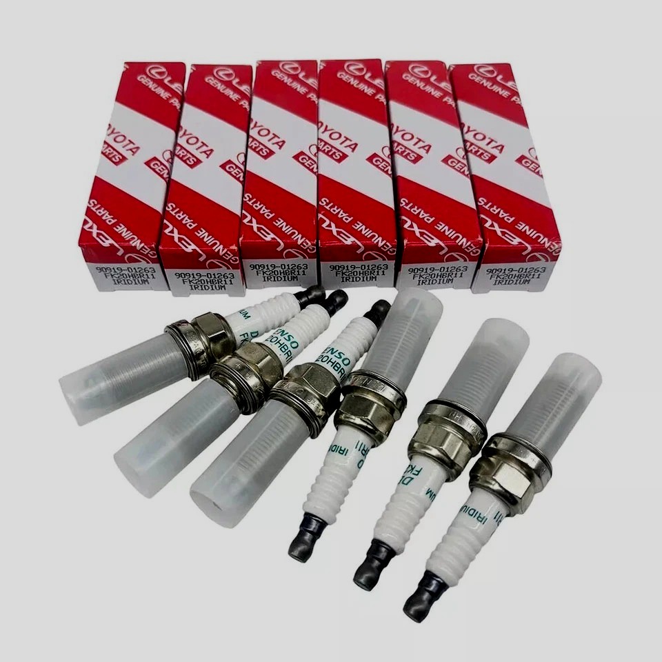 6X Genuine Iridium Spark Plug OEM 90919-01263 for Highlander Tacoma Sienna Lexus