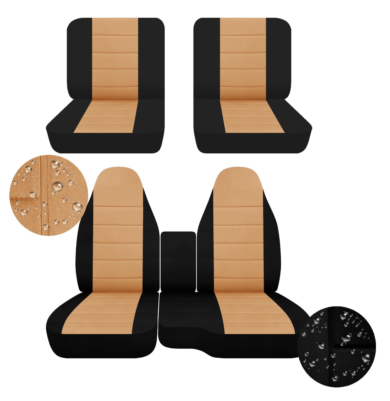 Neosupreme Seat Covers fits 1991-2012 Ford Ranger truck Front & Rear Jump seats