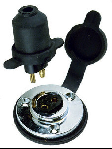 Perko 1190DP0CHR Watertight Deck Connection Chrome Zinc