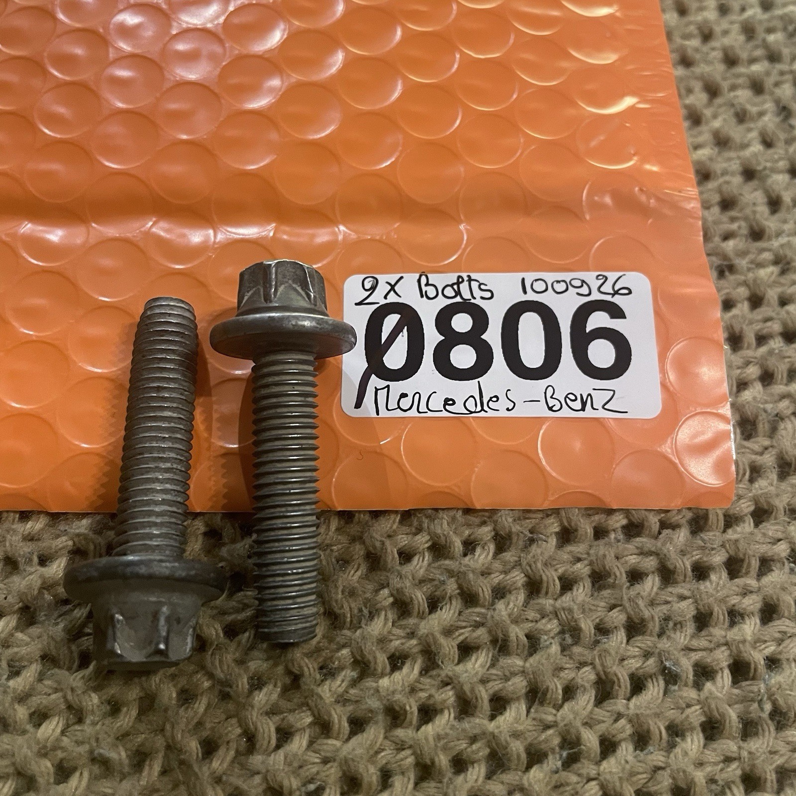 ✅2X Mercedes W220 W211 Automatic Transmission Oil Pan Mounting Bolts OEM #️⃣806
