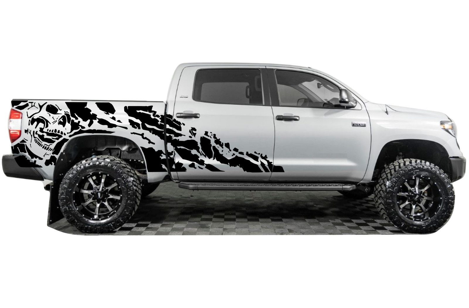 Nightmare graphic For Toyota Tundra Platinum Capstone TRD skull sticker decal SR