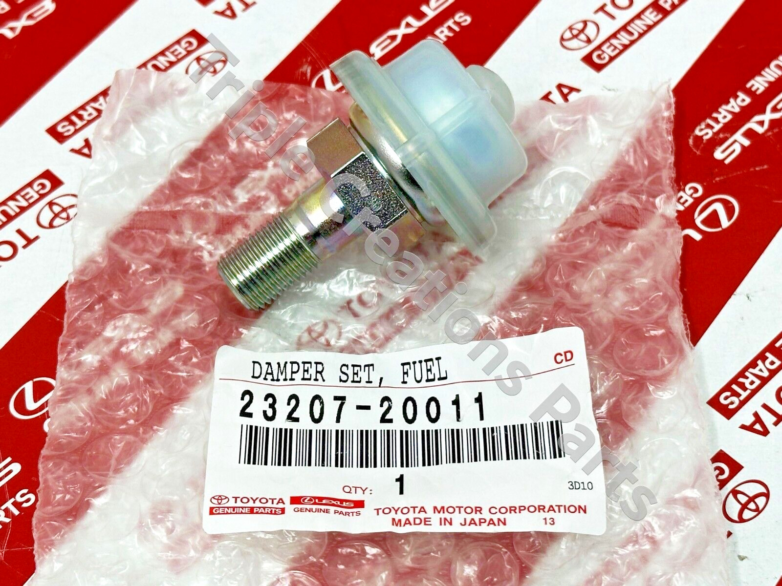 2320720011 Genuine Toyota Damper Assy Fuel Pressure Pulsation 23207-20011 OEM