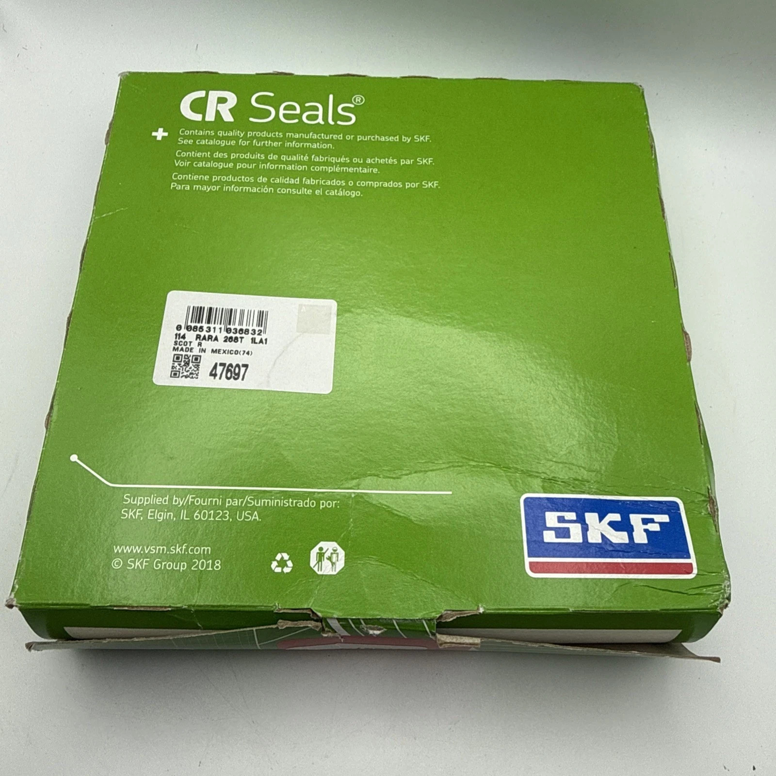 SKF Chicago Rawhide CR 47697 Scotseal Classic Wheel Seal NOS Rear Drive Axle SKF Chicago Rawhide CR 47697 Scotseal Classic Wheel Seal NOS Rear Drive Axle
