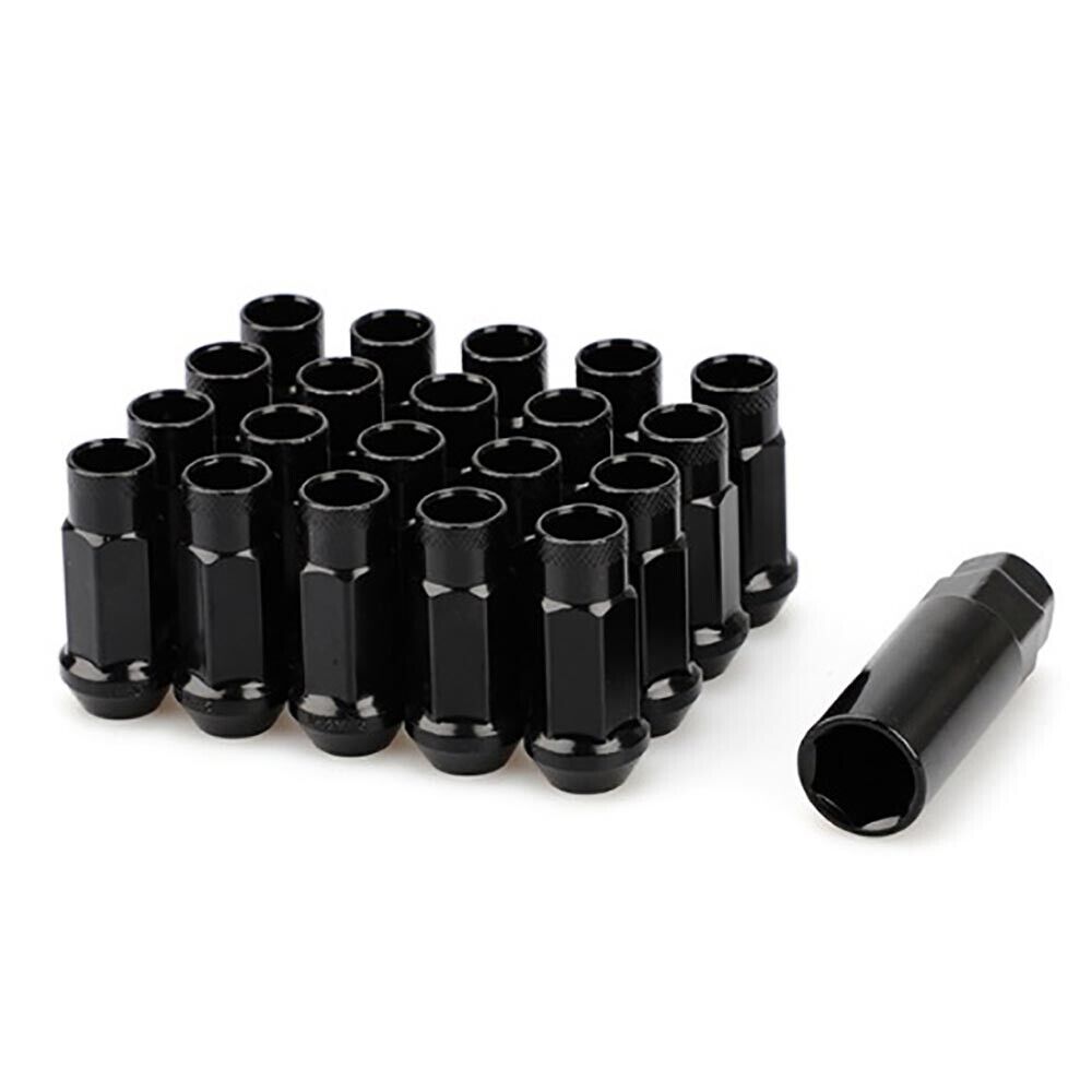 20PCS extended forged steel wheel tuner lug nuts open end light M12x1.5 M12x1.25