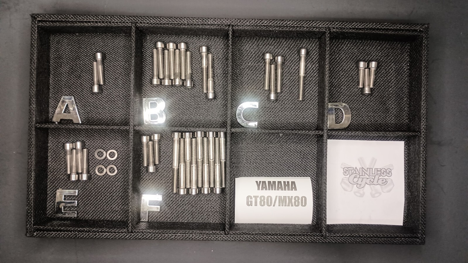 YAMAHA GT80 MX80 GT MX 80 TY80 STAINLESS BOLT SCREW ENGINE kit SET POLISHED