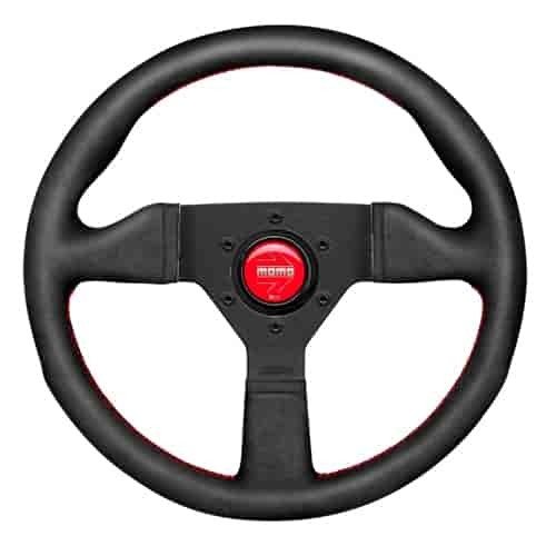 MOMO Monte Carlo Steering Wheel Black Alcantara