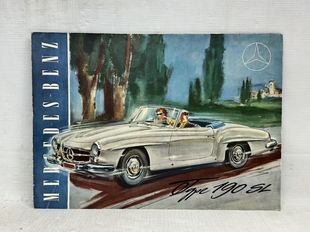 1955 Mercedes-Benz Type 190 SL ORIGINAL Sales Brochure in English 190SL Roadster
