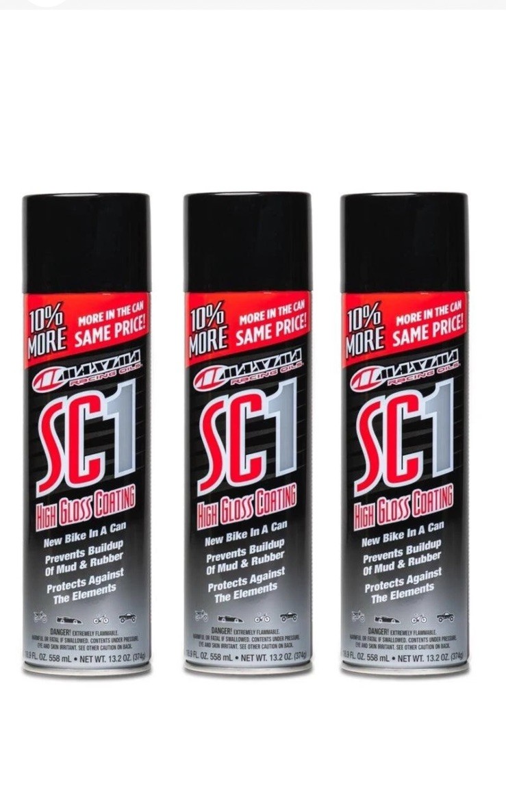 Maxima 3 Pack SC1 High Gloss Silicone Clear Coat 18.9oz. Spray Cans