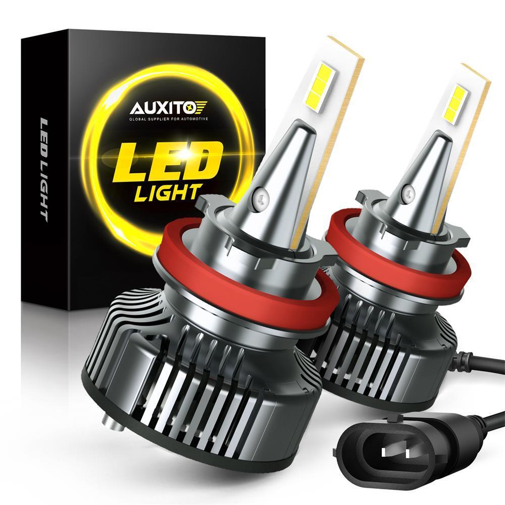 AUXITO H11 LED Headlight Kit High Low Beam Bulb Super Bright 6500K White Bulbs