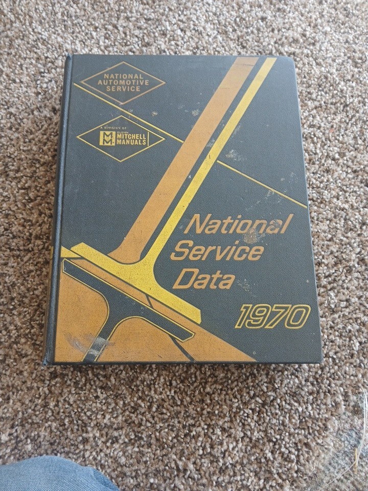 1970 NATIONAL SERVICE DATA AUTO REPAIR Manual