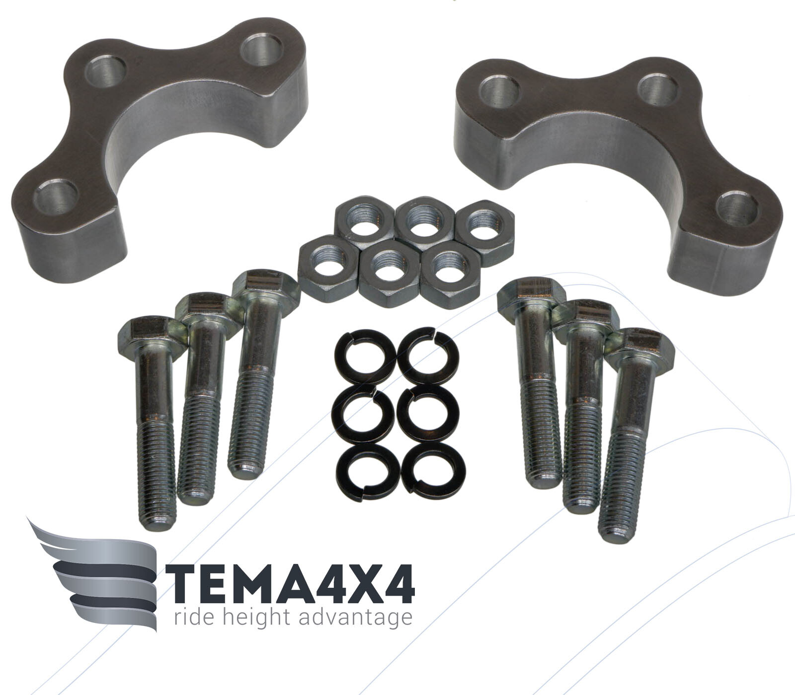 Tema4x4 25mm Front upper ball joint spacers for Isuzu TROOPER, BIGHORN, RODEO