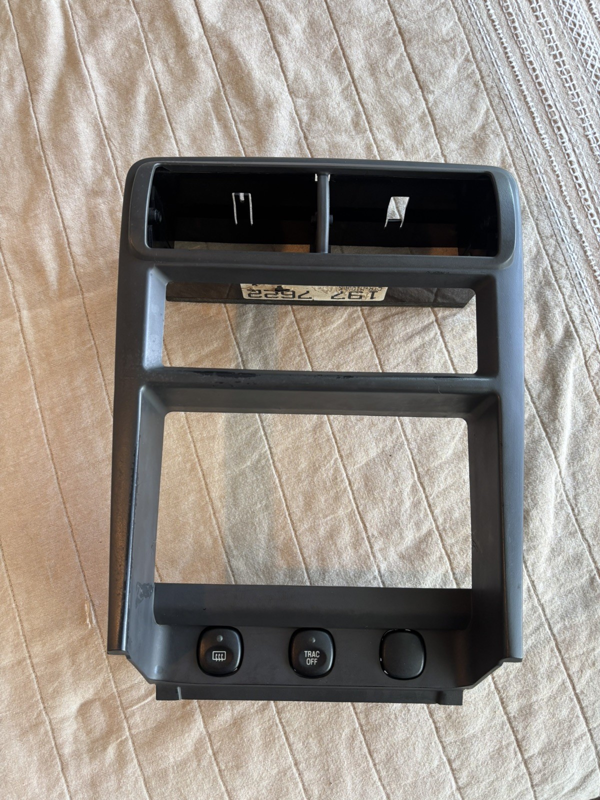 99-04 Ford Mustang Radio Bezel Dash Trim w/Buttons Black OEM USED 
