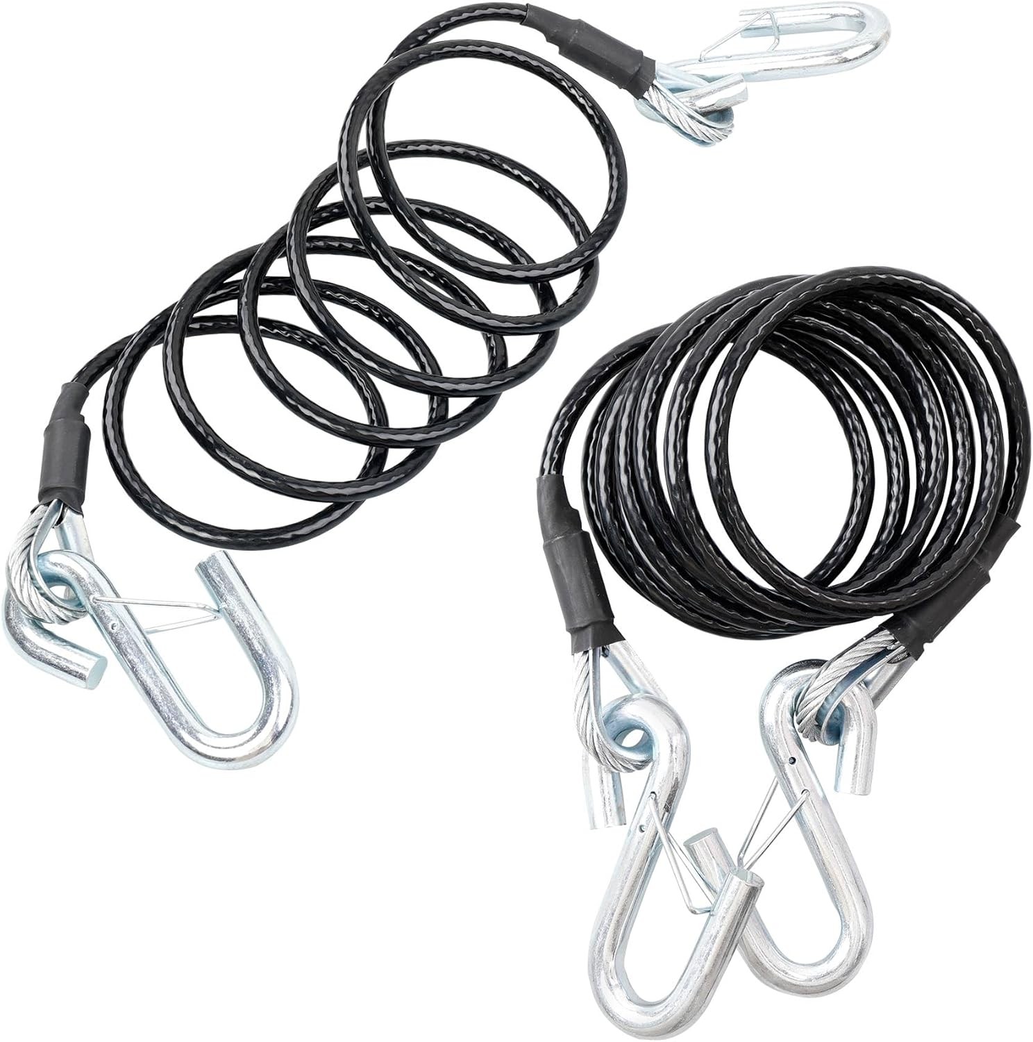 2x Blue Ox Pair of Class 3 Steel 7 Ft 7,500 lb Towing Safety Cables BX88196 2x Blue Ox Pair of Class 3 Steel 7 Ft 7,500 lb Towing Safety Cables BX88196