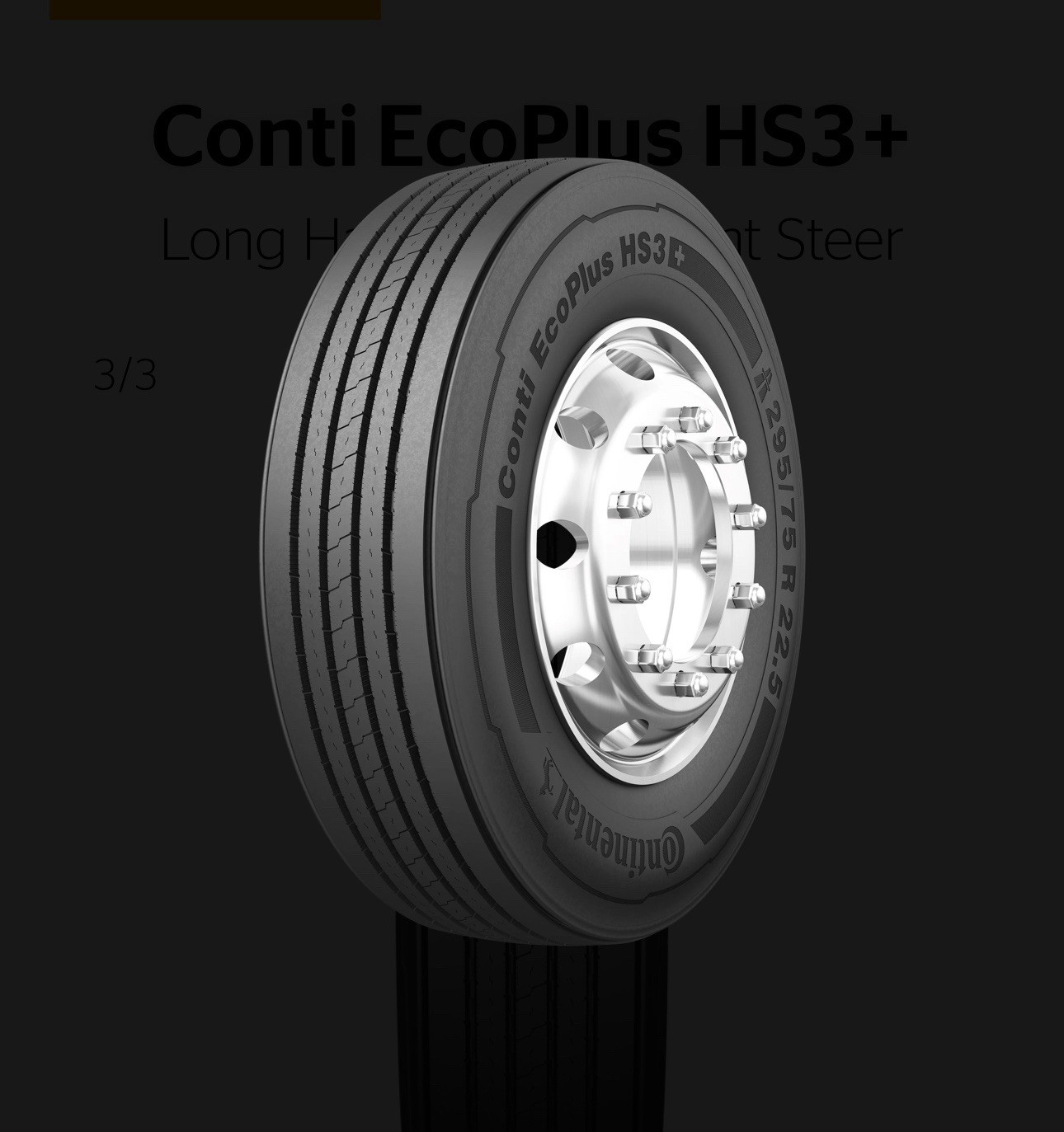 Continental Hs3 Eco+ Long Haul Steer Tire