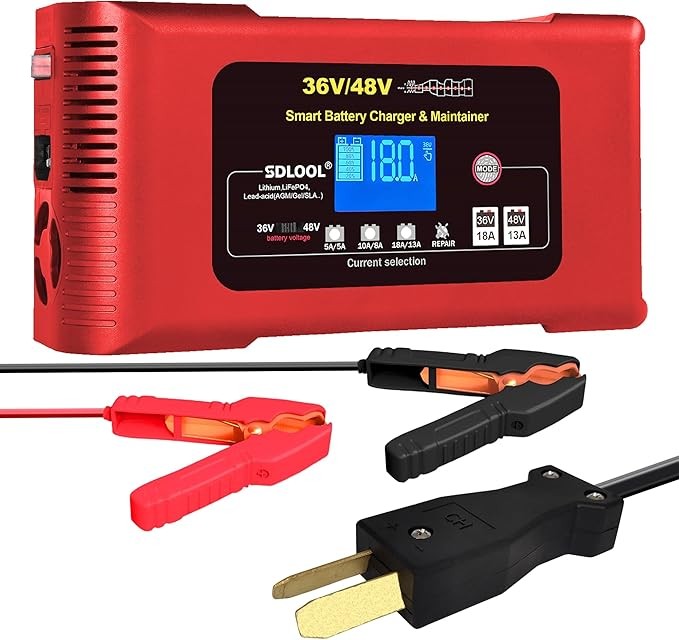 SDLOOL Golf Cart Charger 36V 18A and 48V 13A Club Car