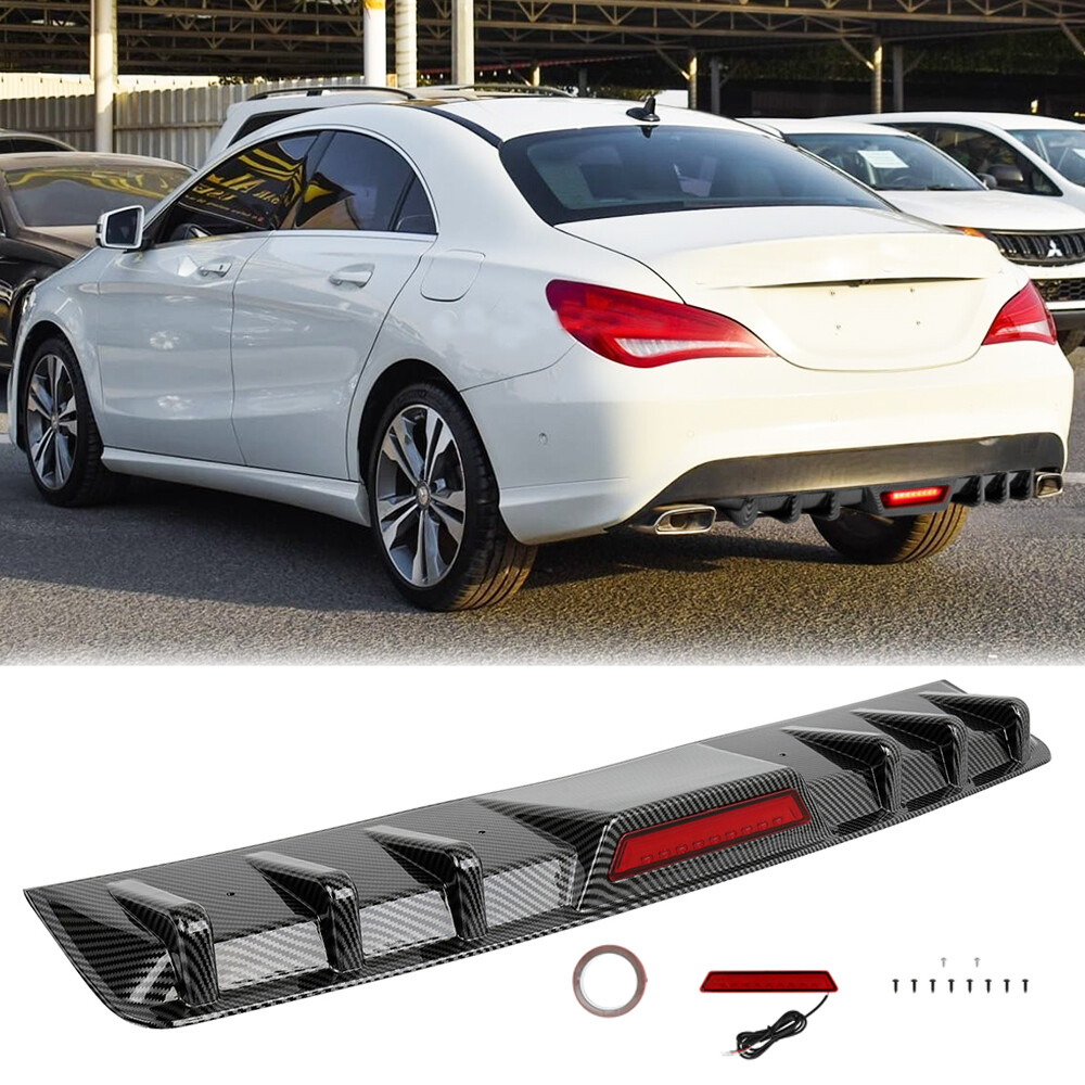 For Mercedes-Benz CLA220 CLA250 CLA45 AMG Rear Bumper Diffuser Lip w/ Tail Light