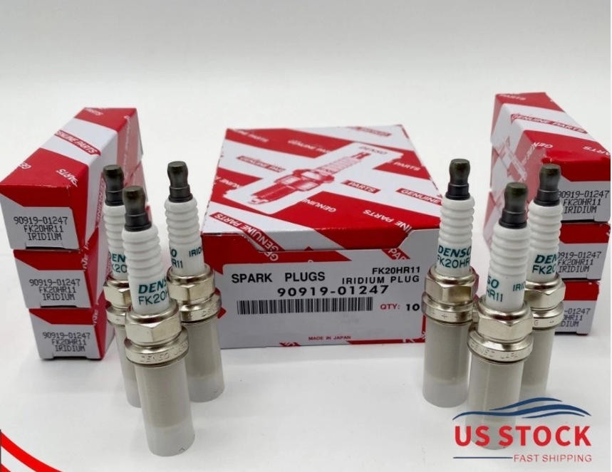 Brand-New 6Pcs OE 90919-01247 Spark Plugs for ES350 Lexus Denso FK20HR1 US Stock