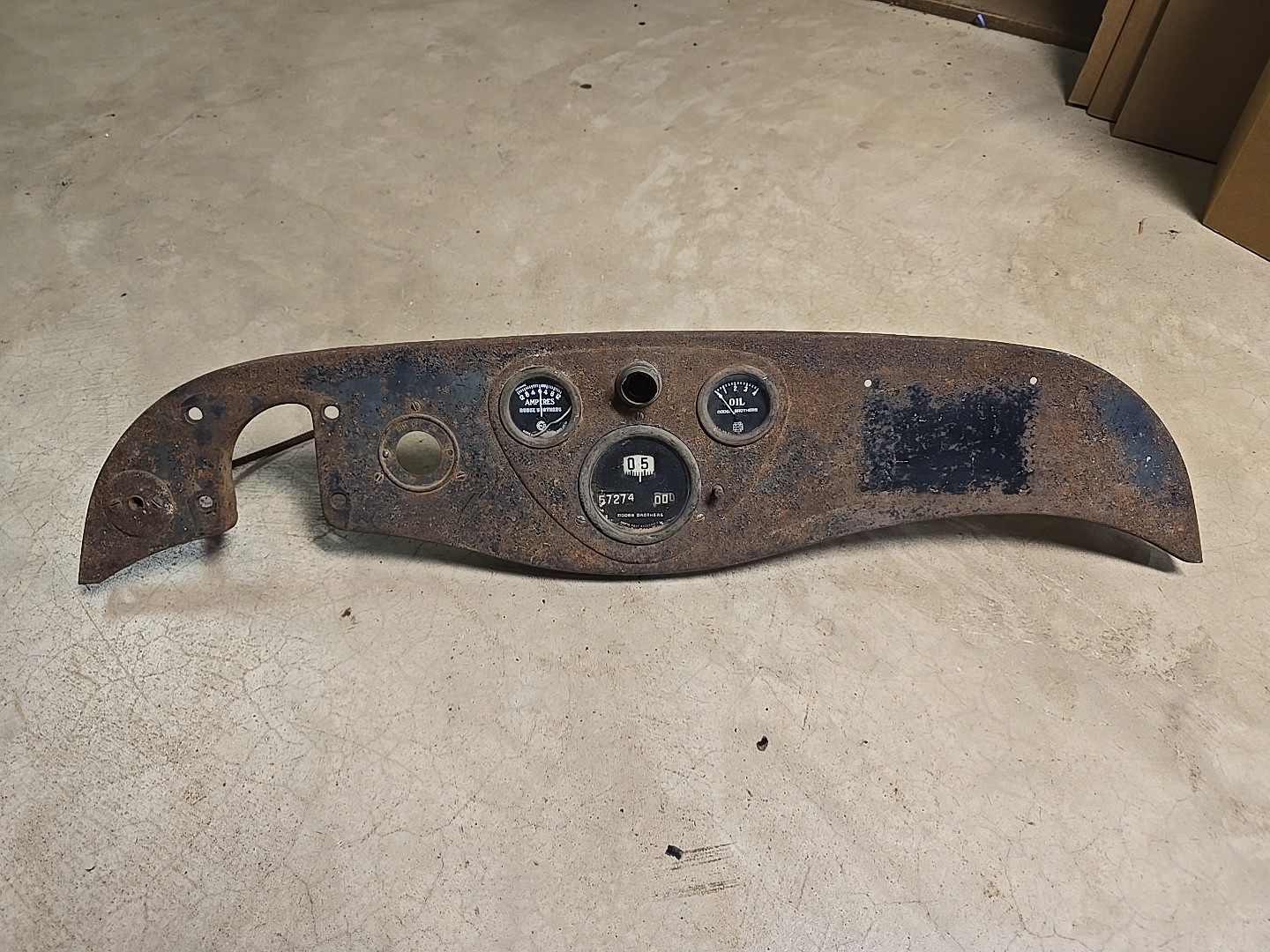 Original 1920's Dodge Brothers Dash with Gauges    (1924 1925 1926 1927?)