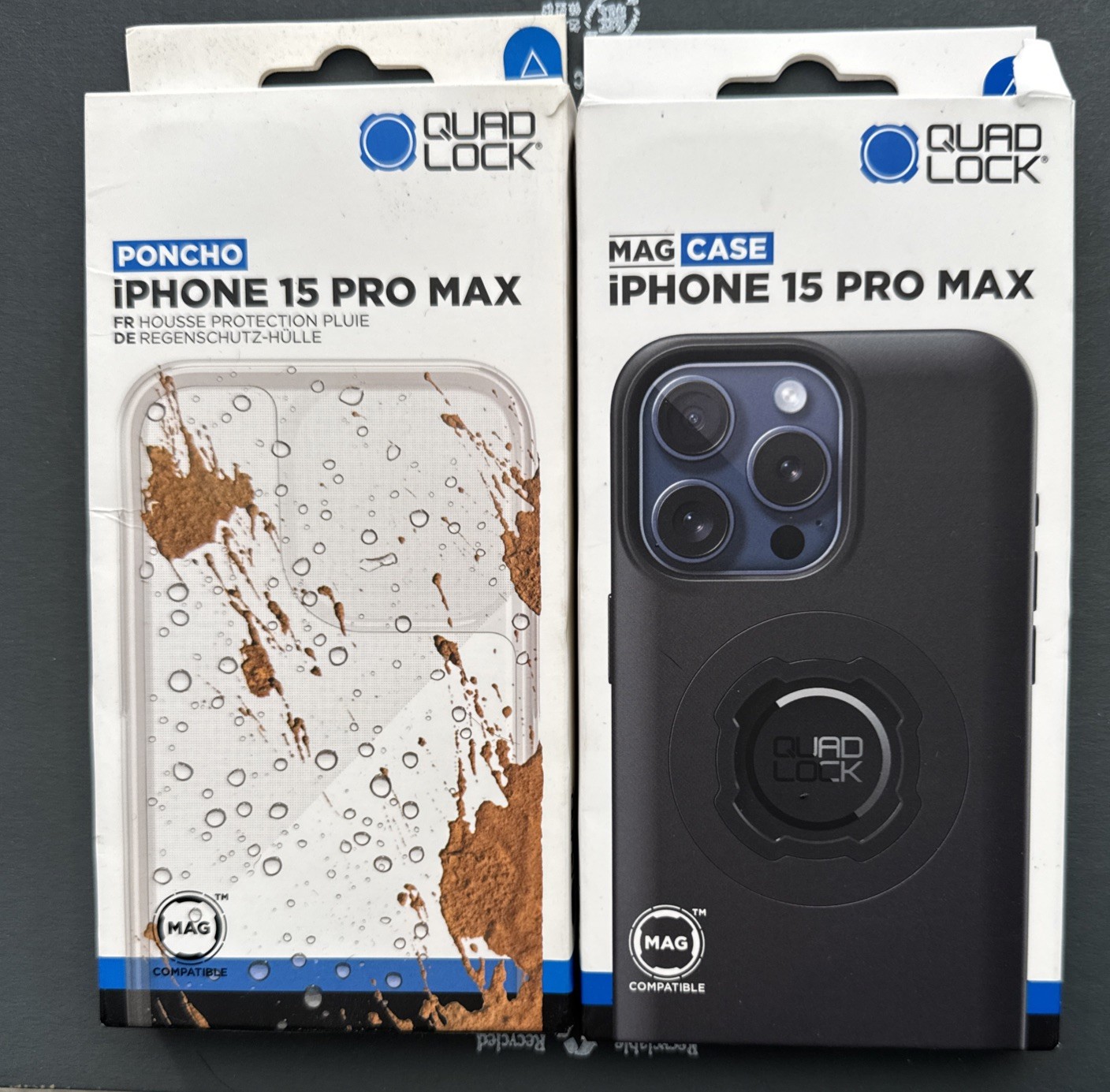 QUAD LOCK MAG CASE iPHONE 15 PRO MAX + PONCHO