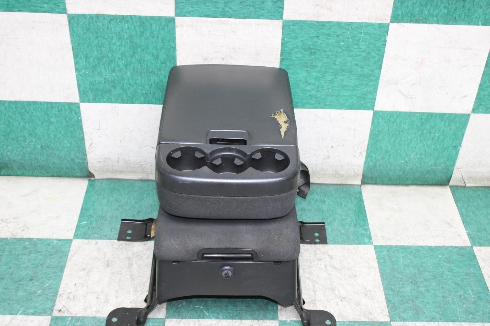⚠️DMG⚠️ 07-13 Silverado Black Leather Front Center Middle Jump Bench Seat OEM OE