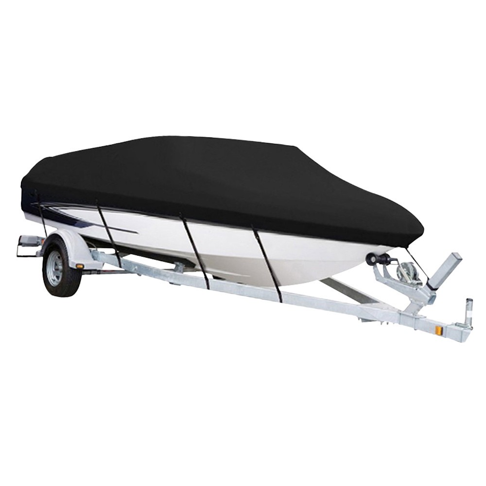 14-16ft Heavy Duty Universal Boat Cover, Waterproof & UV Resistant, Snug Fit