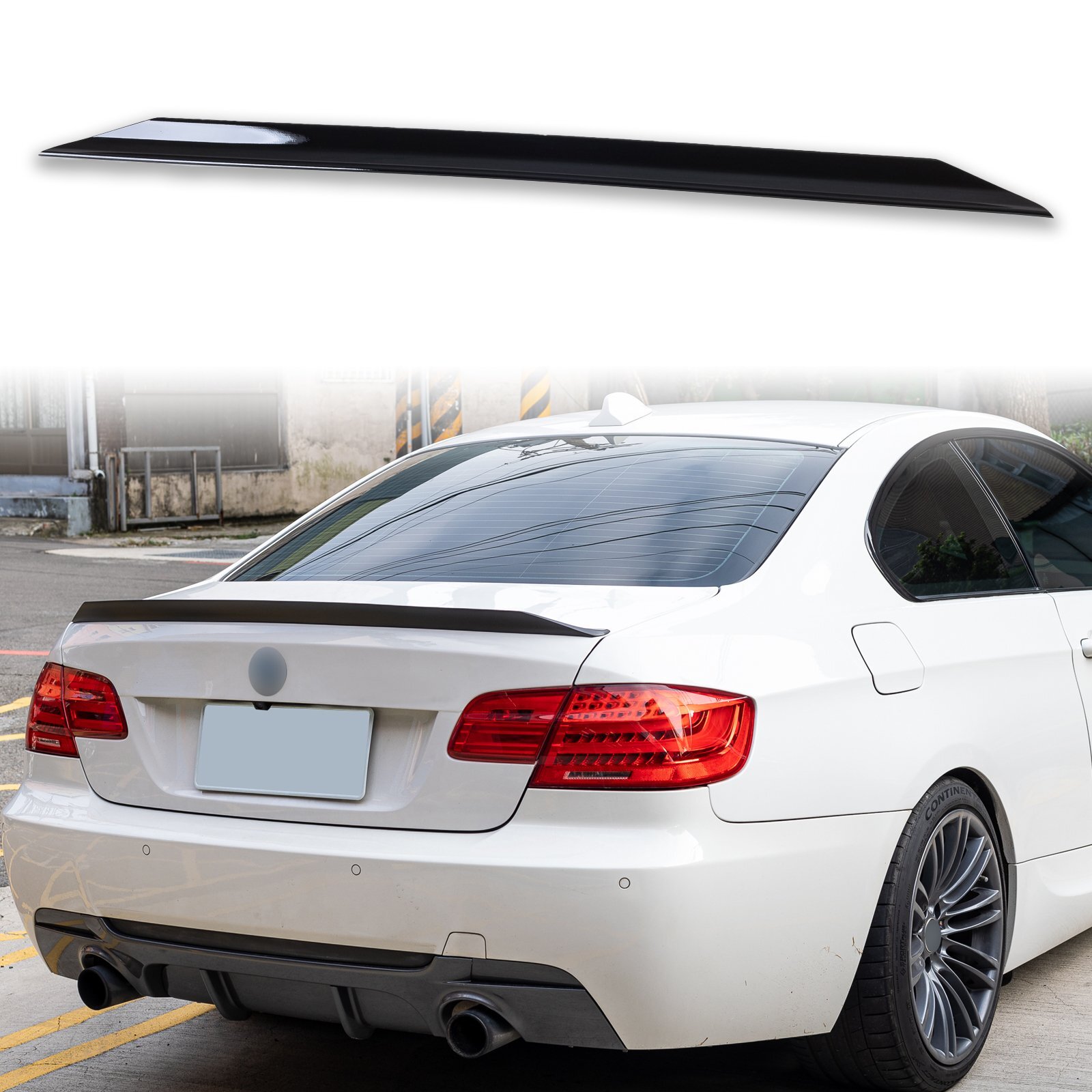 Fyralip Y158 Painted Black (Custom OK) Trunk Duckbill Spoiler for MB W211 Sedan Fyralip Y158 Painted Black (Custom OK) Trunk Duckbill Spoiler for MB W211 Sedan