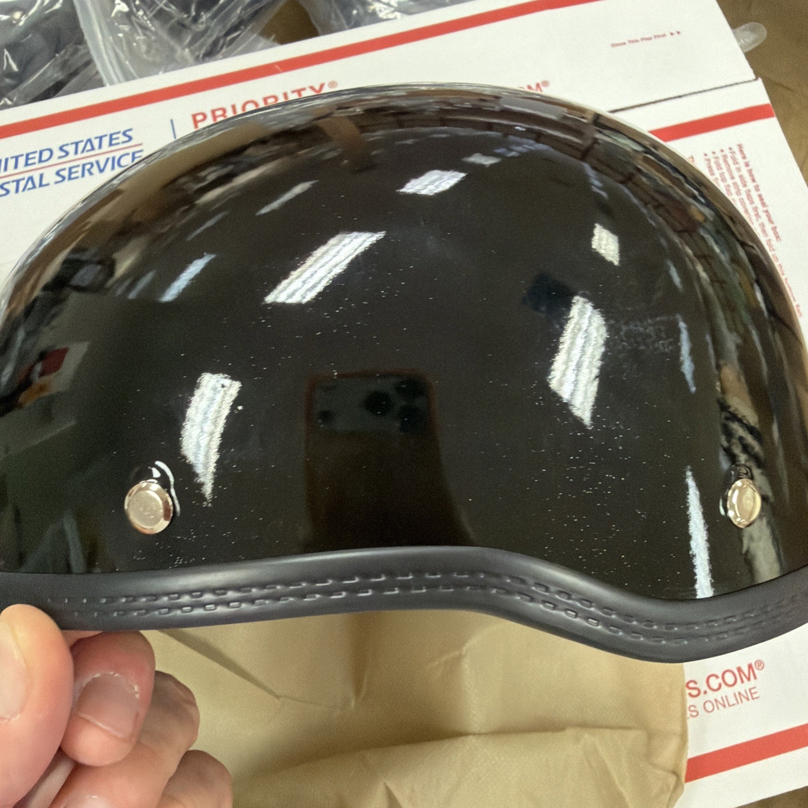 Daytona Ultra Slim DOT Skull Cap Motorcycle Helmet GLOSS BLACK-FREE SHIP Daytona Ultra Slim DOT Skull Cap Motorcycle Helmet GLOSS BLACK-FREE SHIP