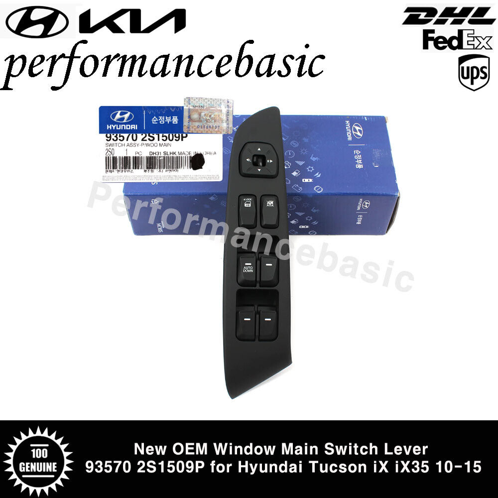 New OEM Window Main Switch Lever 93570 2S1509P for Hyundai Tucson iX iX35 10-15