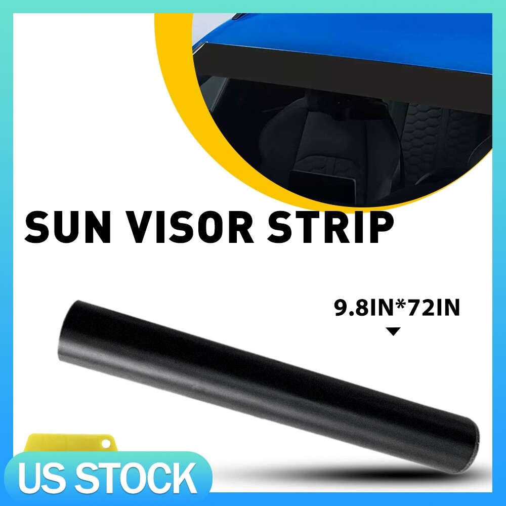 60x10\'\' Window Tint Windshield Sun Visor Vinyl PVC Decal Sticker matte black