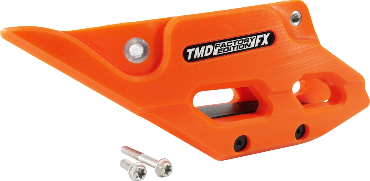 T.M. Designworks Rear Chain Guide - Orange, Gas Gas/Husqvarna/KTM T.M. Designworks Rear Chain Guide - Orange, Gas Gas/Husqvarna/KTM