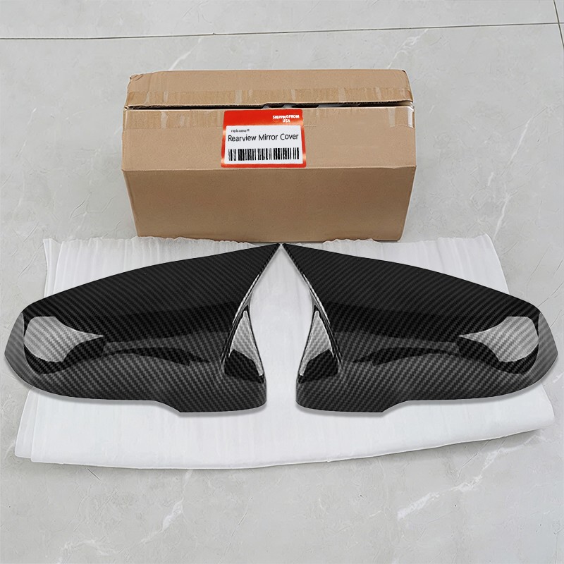 2* For 20-24 Toyota Supra A90 M Style Carbon Fiber Replacement Mirror Caps Cover