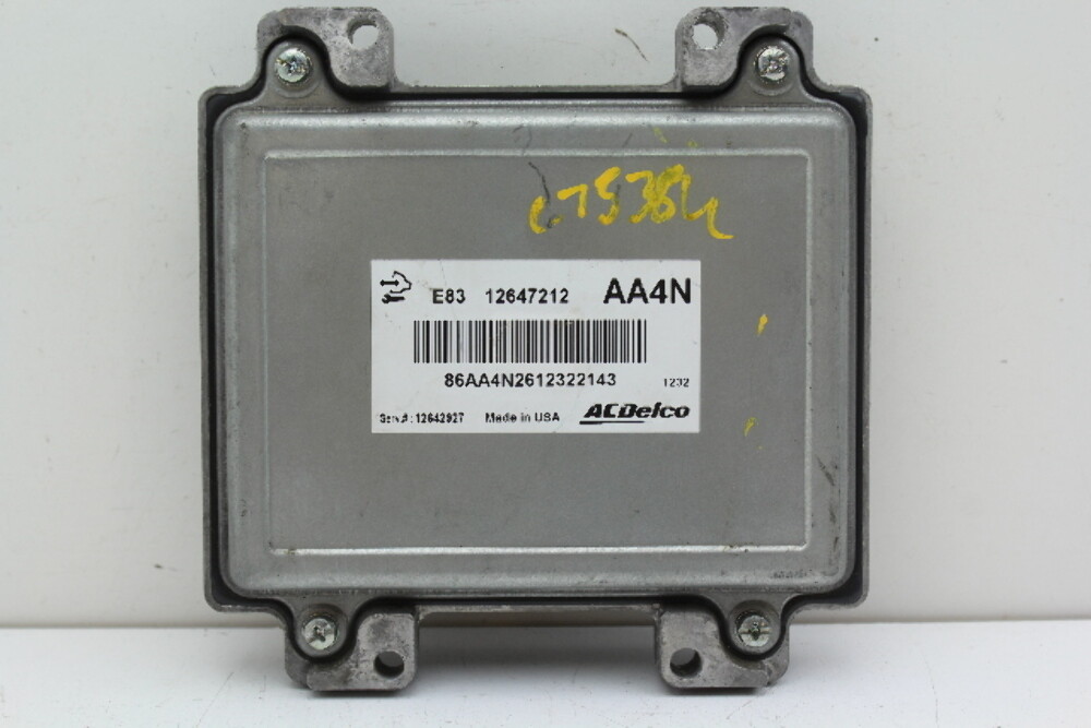 09-14 Pontiac G3 12642927 Computer Brain Engine Control ECU ECM EBX Module