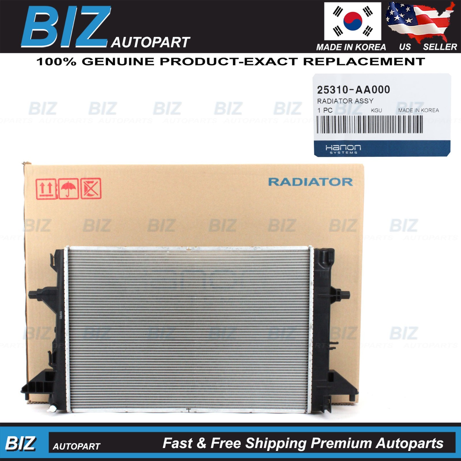 OEM Radiator for 21-26 Hyundai Elantra 25-26 Kia K4 2.0L # 25310-AA000