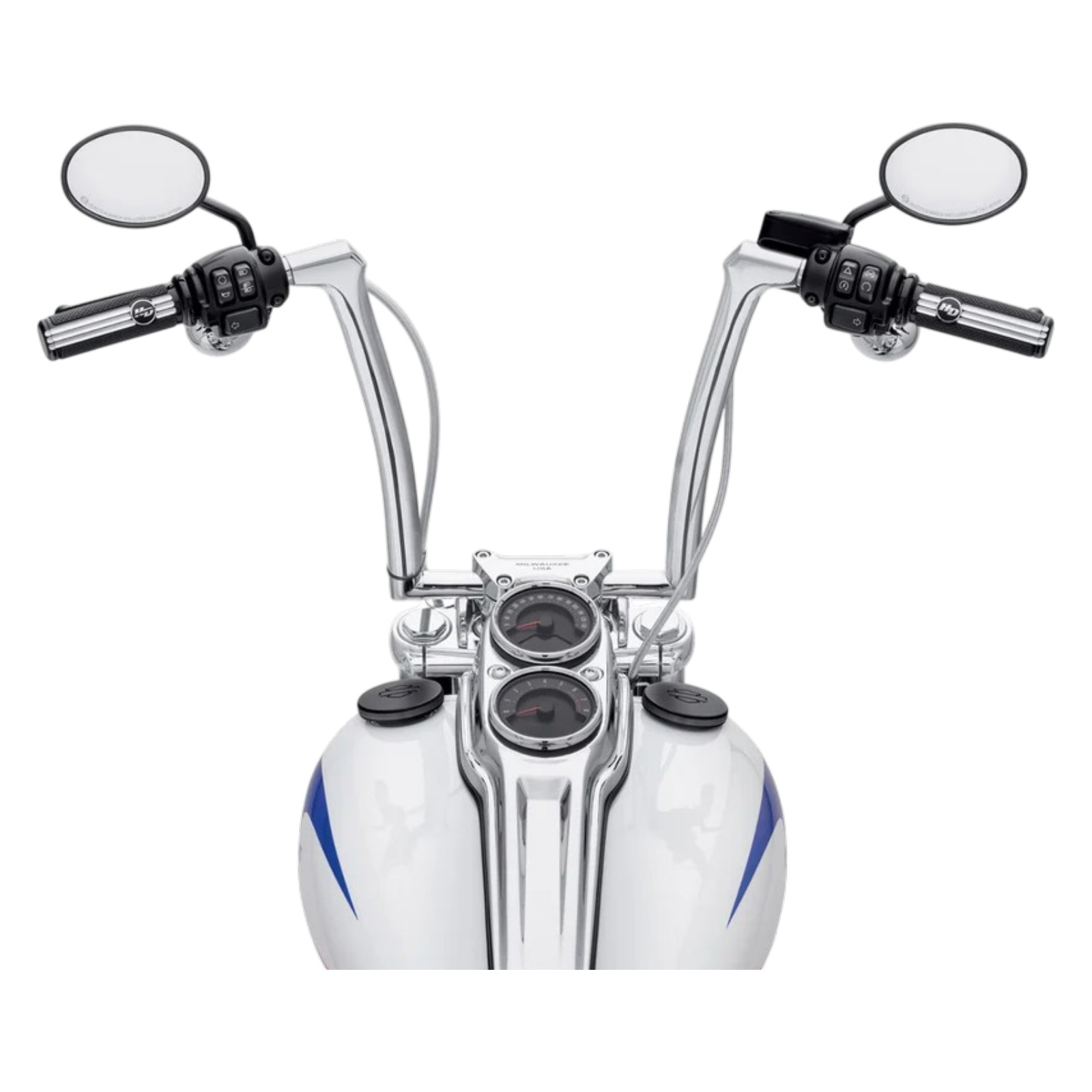 OEM Harley-Davidson 2018-2026 Softail Fused Tall Chrome Handlebar 55801015