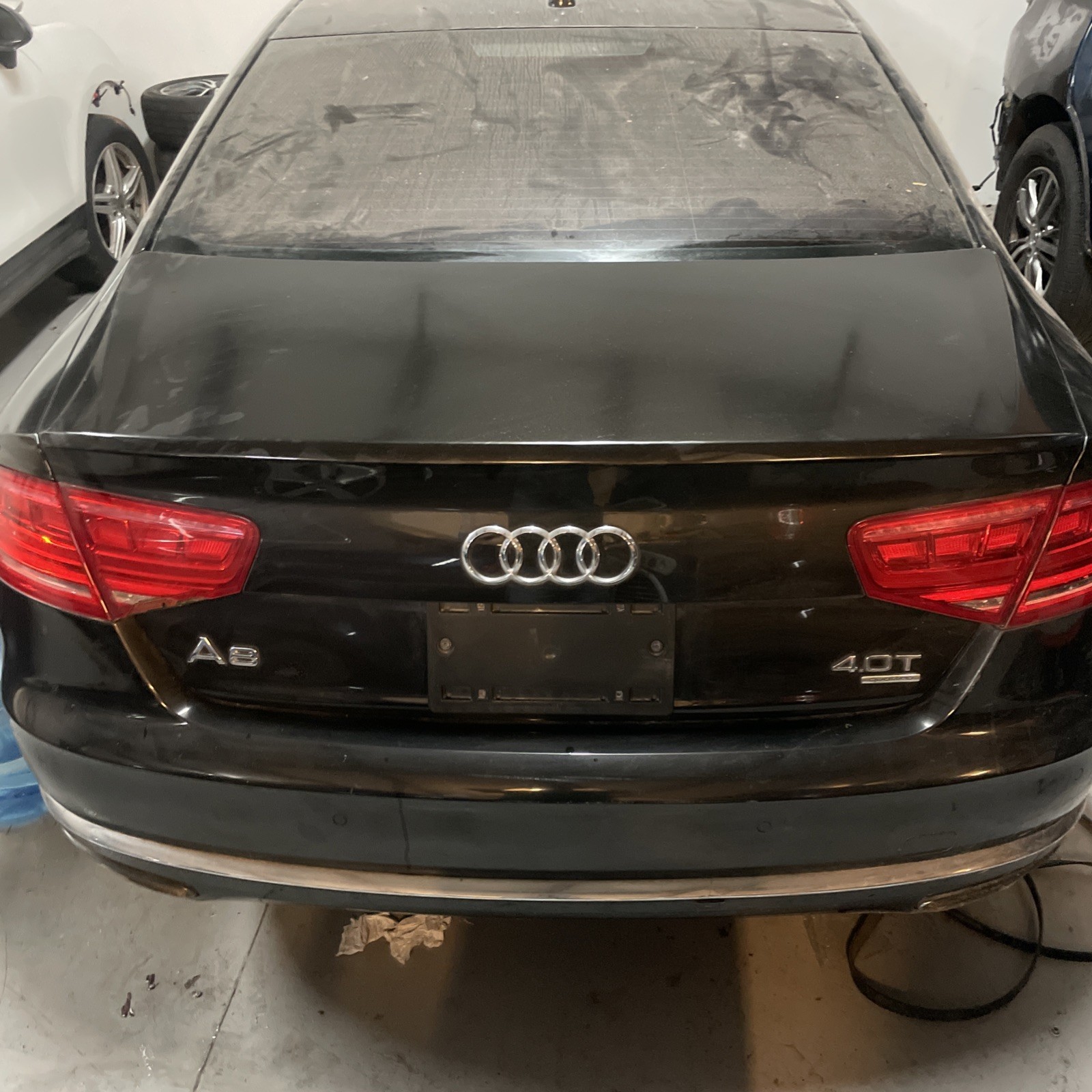 2011 2012 2013 2014 Audi A8 S8 Rear Trunk assembly black OEM 11 12 13