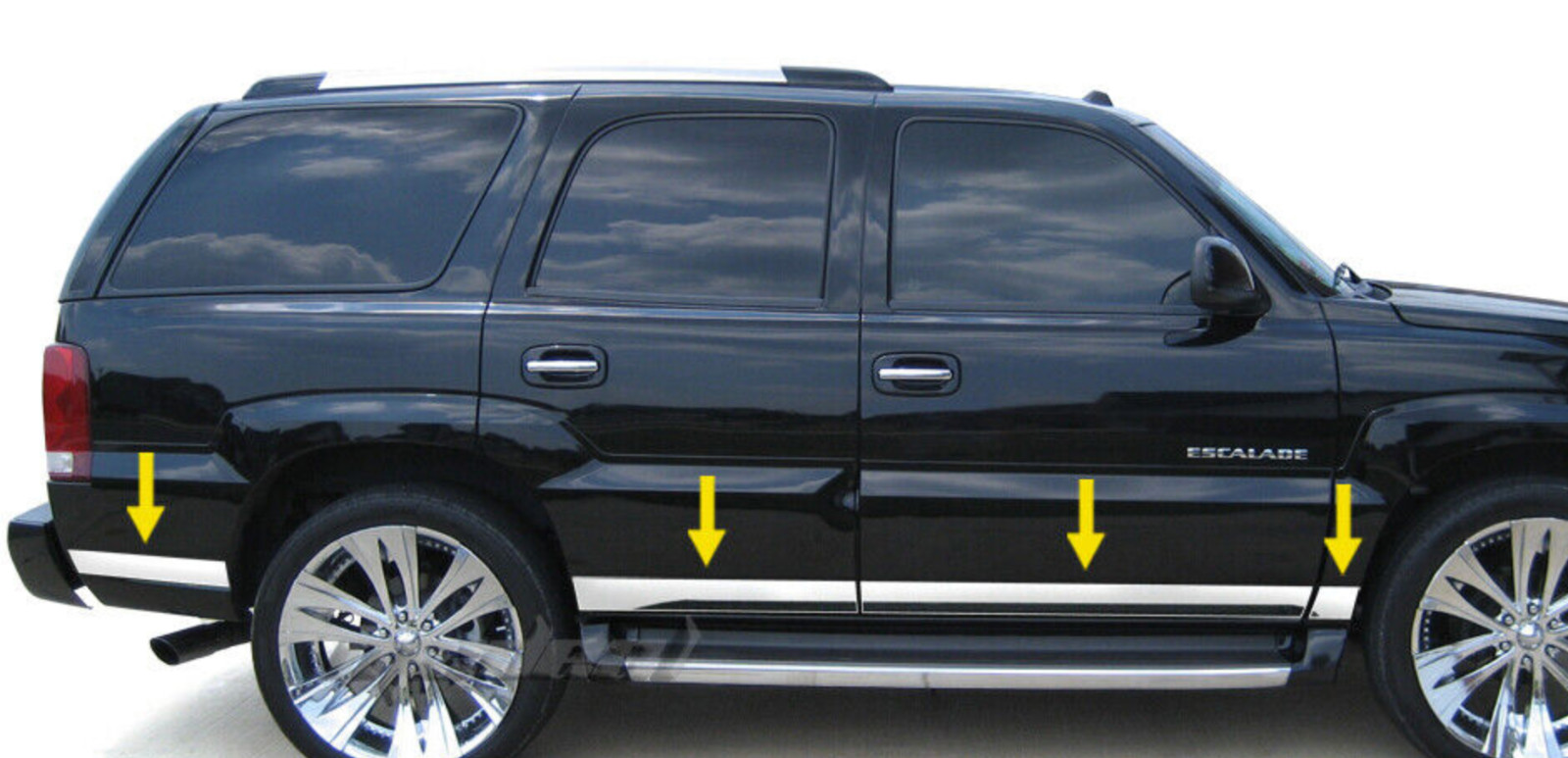 2001-2006 Cadillac Escalade SUV Short Lower Rocker Panel Trim Molding 4\