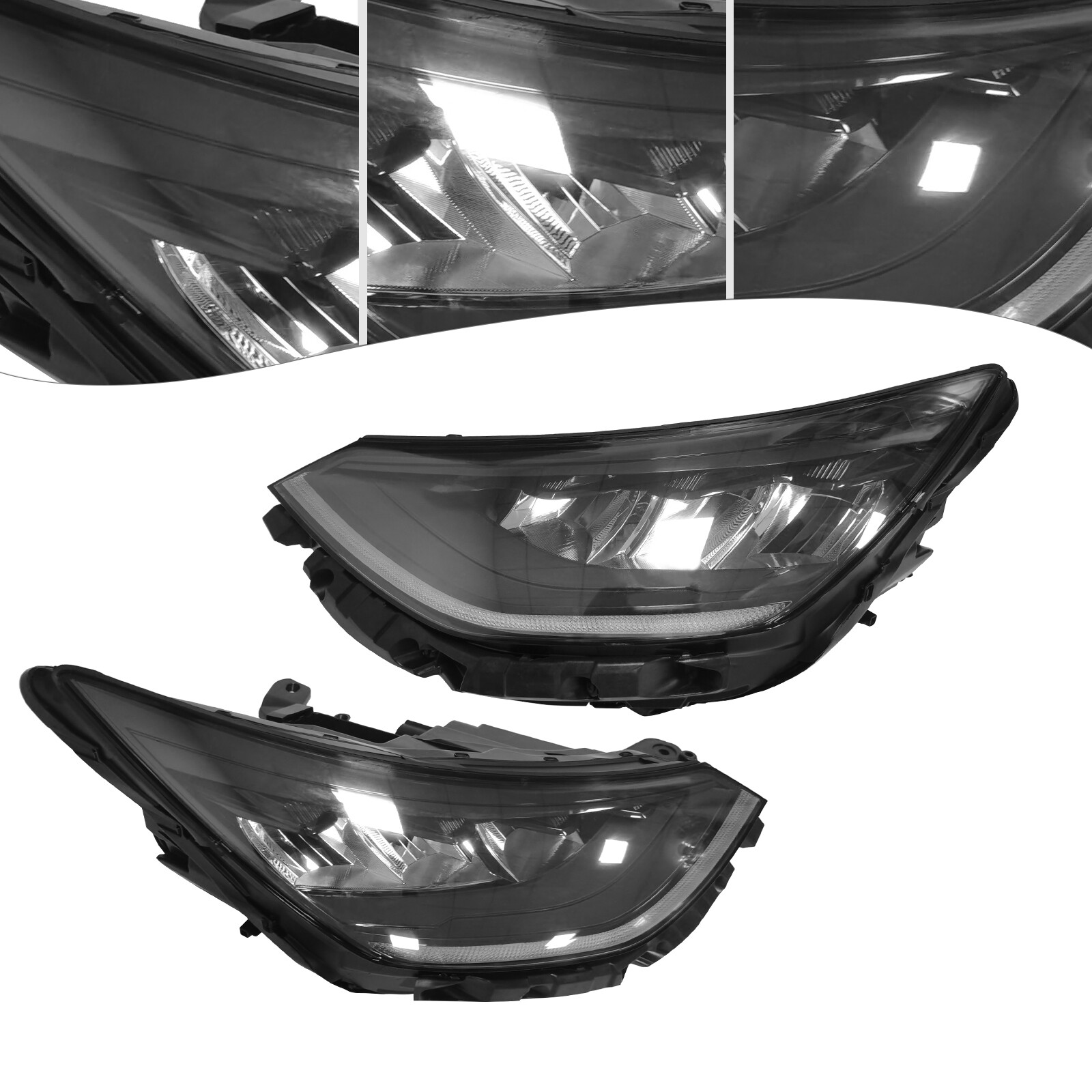 1 Pair LED Headlamps For 2020 2021 2022 Hyundai Sonata Headlights Set Left+Right