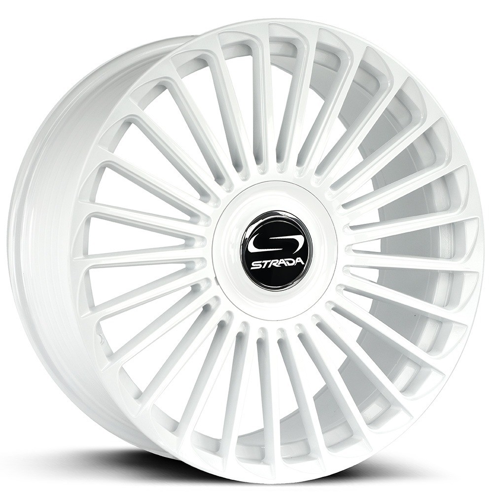 22x9/22x10.5 Strada Wheels Martello Gloss White Floating Cap Rims (4pcs) 22x9/22x10.5 Strada Wheels Martello Gloss White Floating Cap Rims (4pcs)